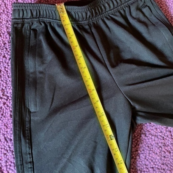 NWT Adidas soccer track training joggers skinny pants unisex black on black XS - Picture 8 of 10